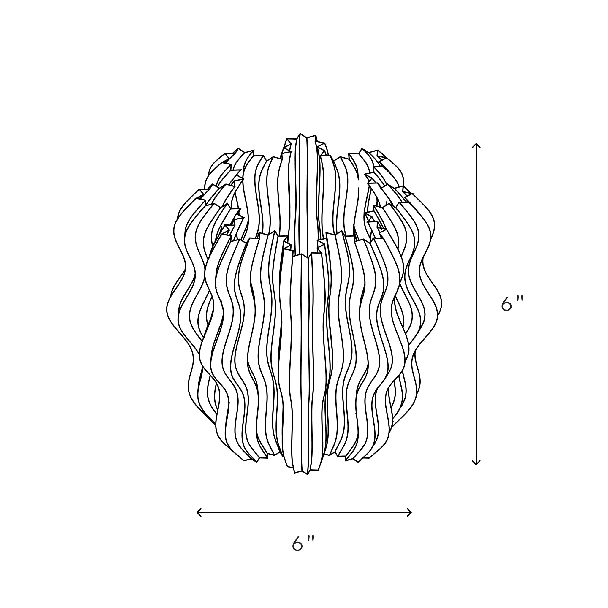 Wavy Cordless Accent Lamp