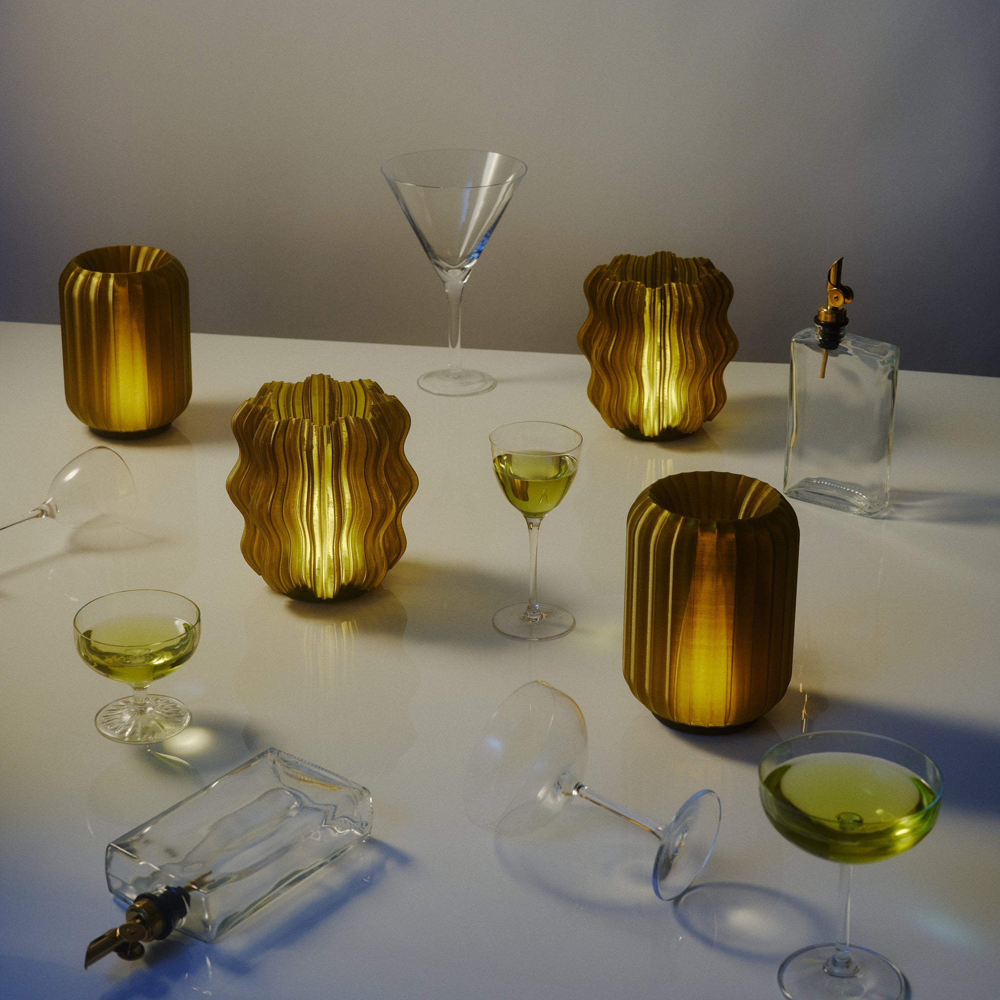 Wavy Cordless Accent Lamp