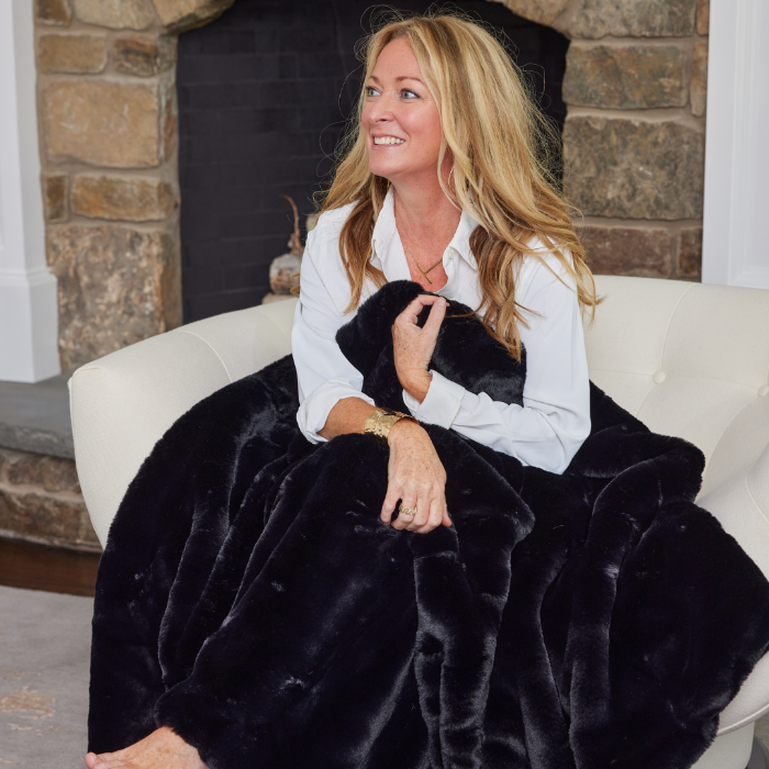 Indoor-Outdoor Luxe Throw Blanket