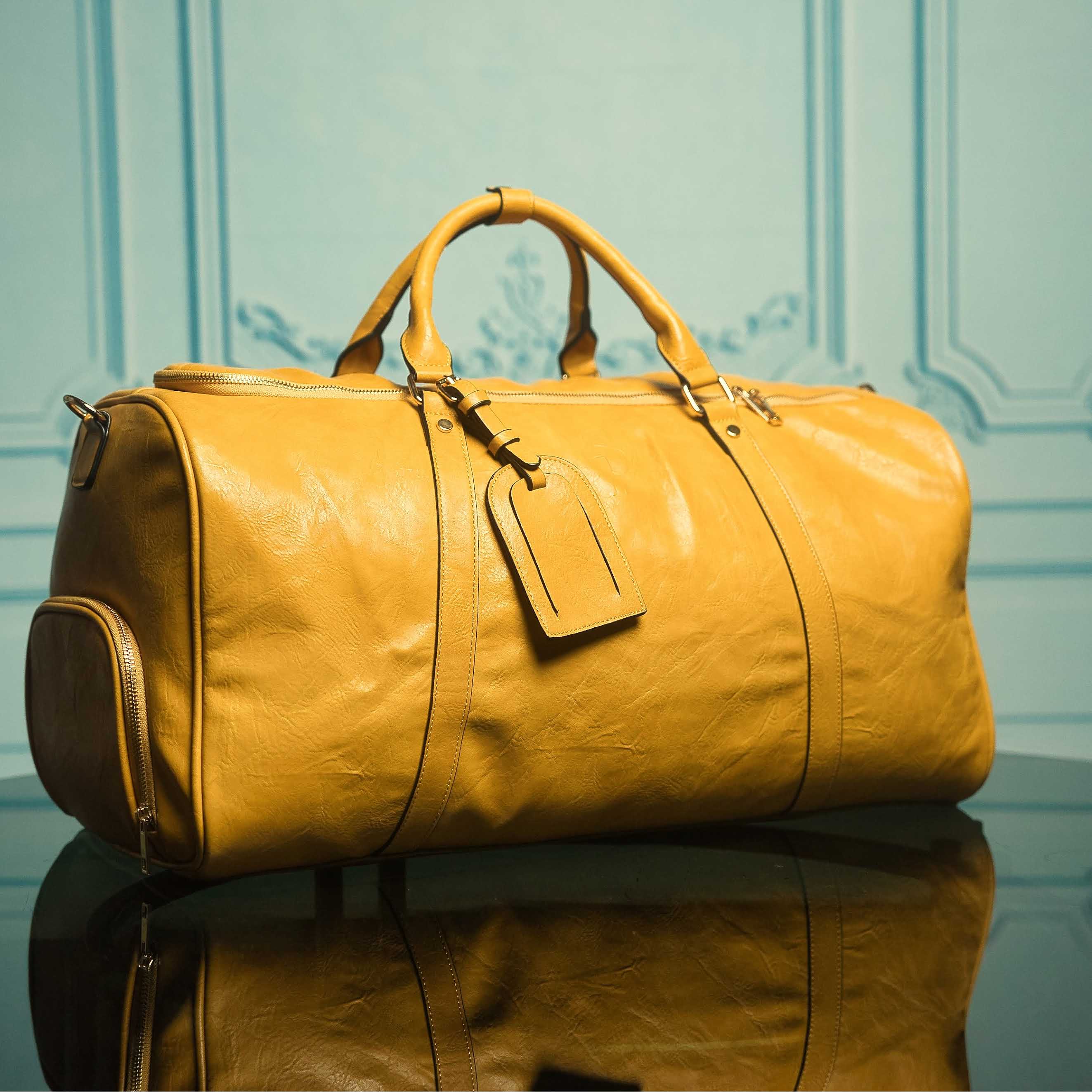 Leather Weekender Duffle