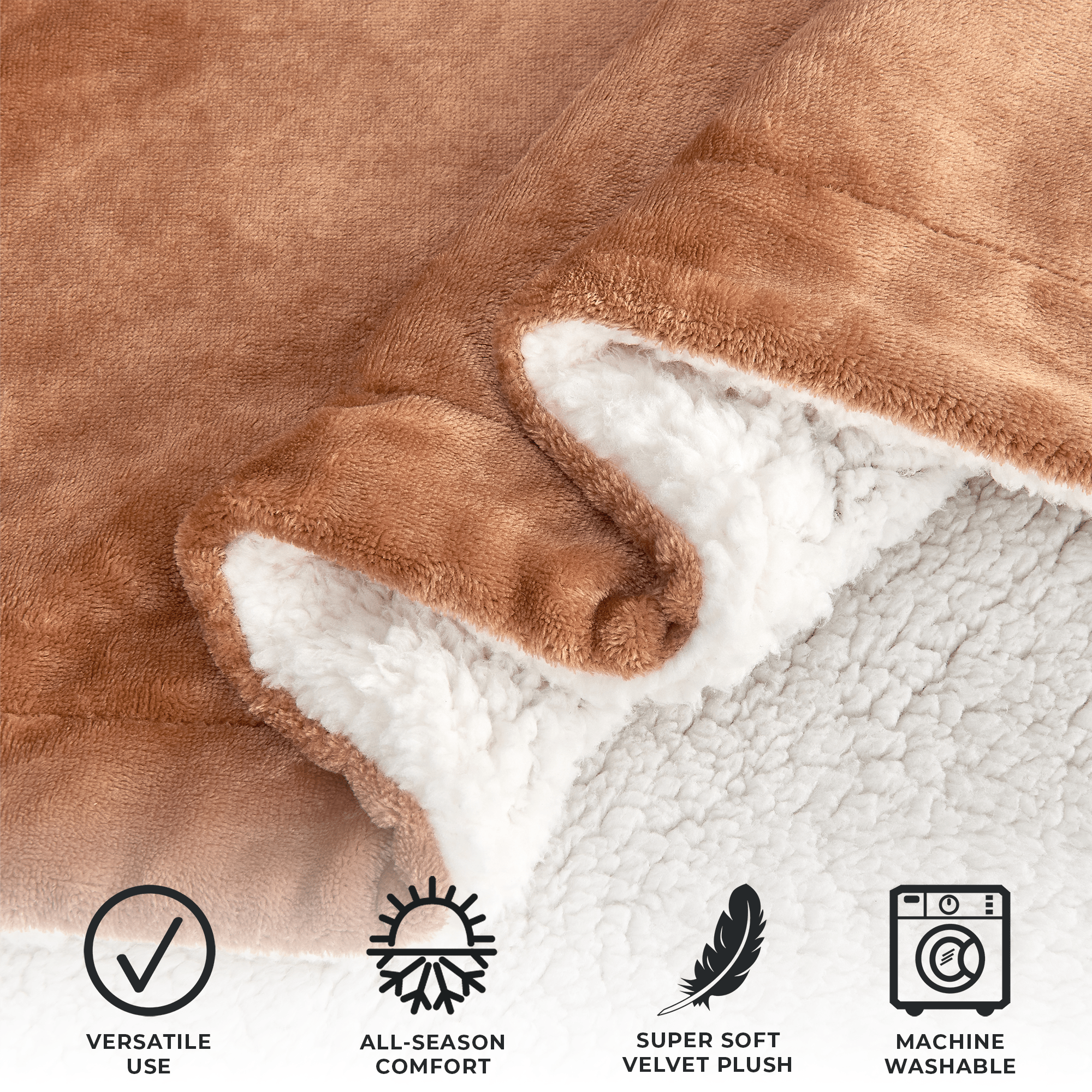 Kinsley Velvet Sherpa Blanket