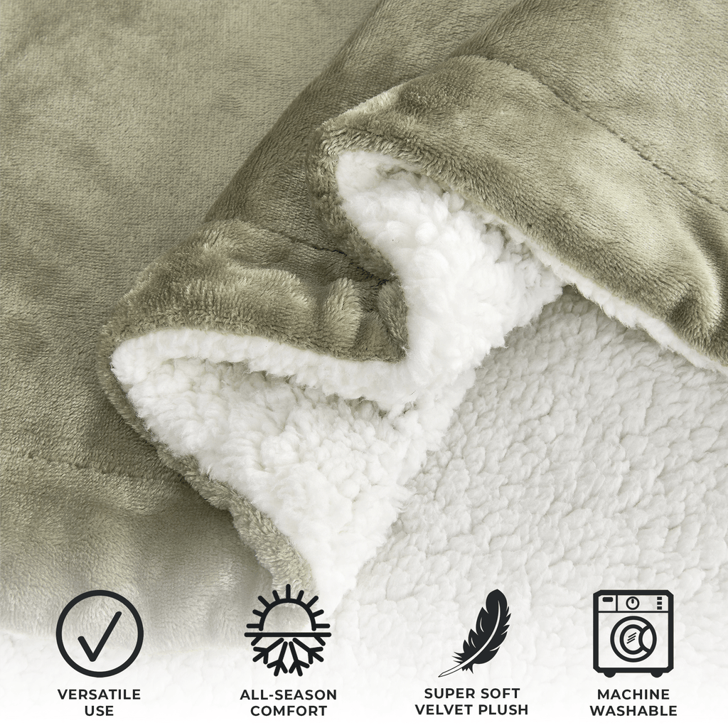 Kinsley Velvet Sherpa Blanket