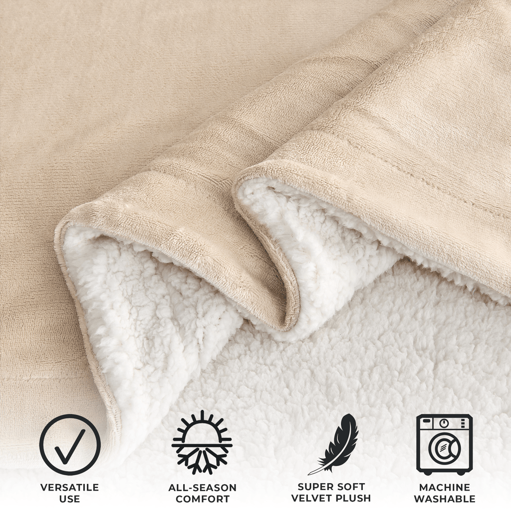 Kinsley Velvet Sherpa Blanket
