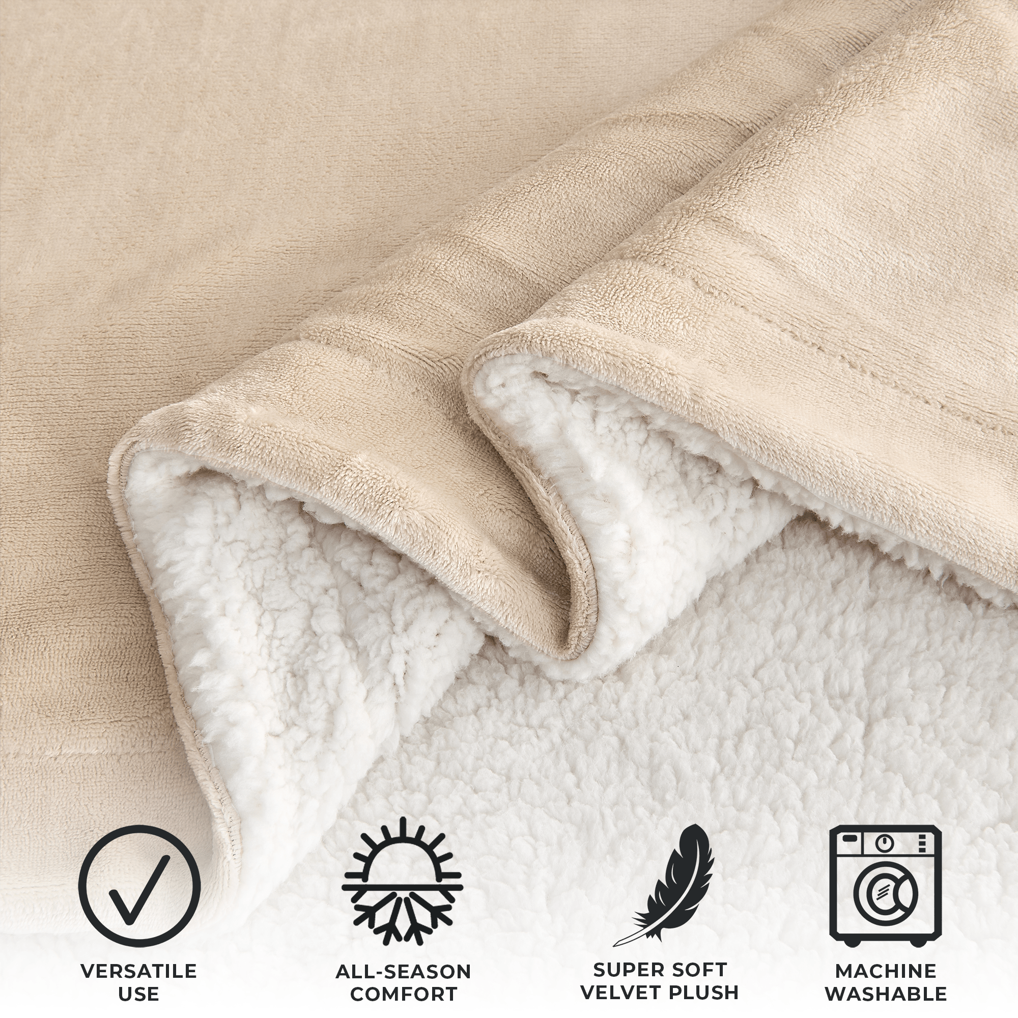 Kinsley Velvet Sherpa Blanket