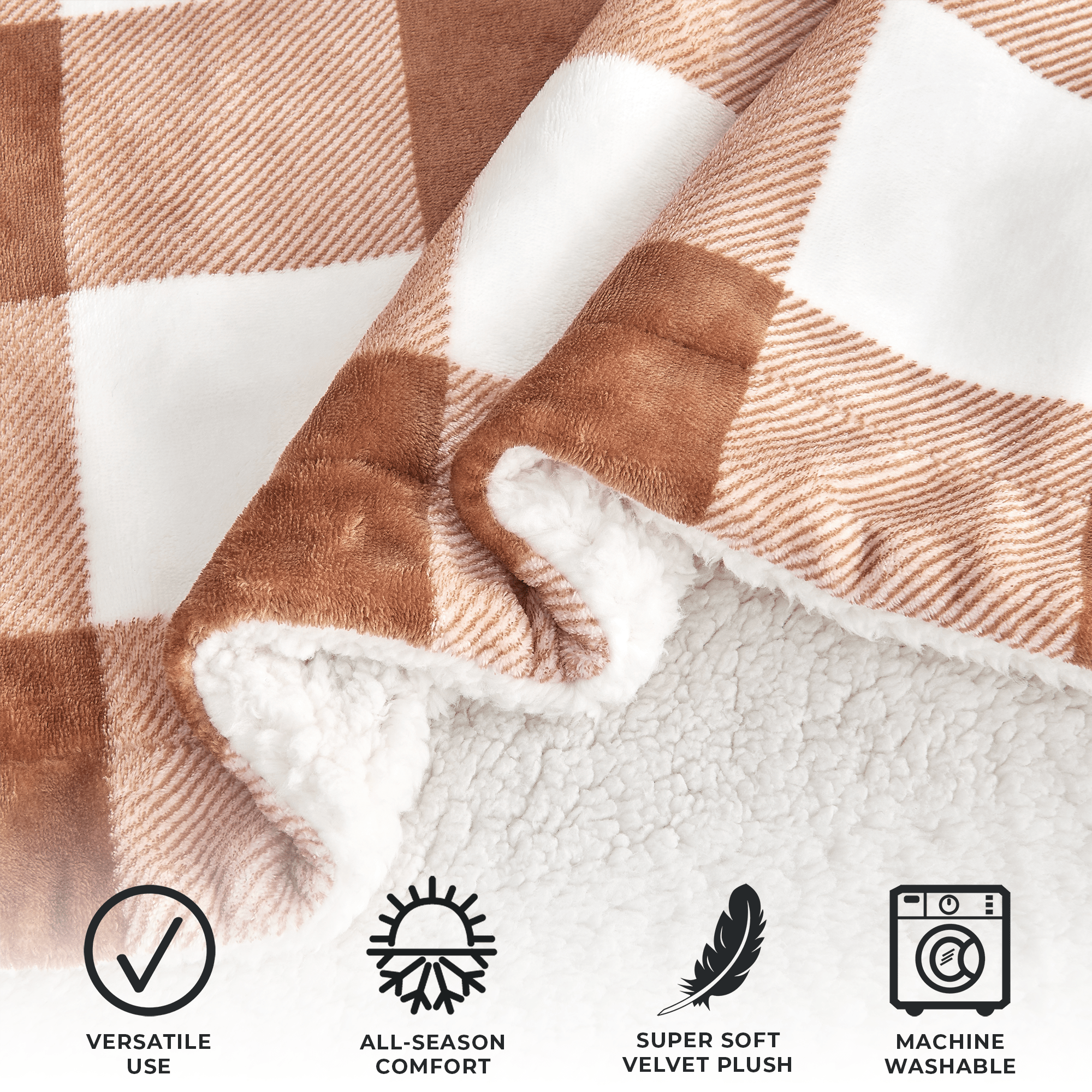 Kinsley Velvet Sherpa Blanket