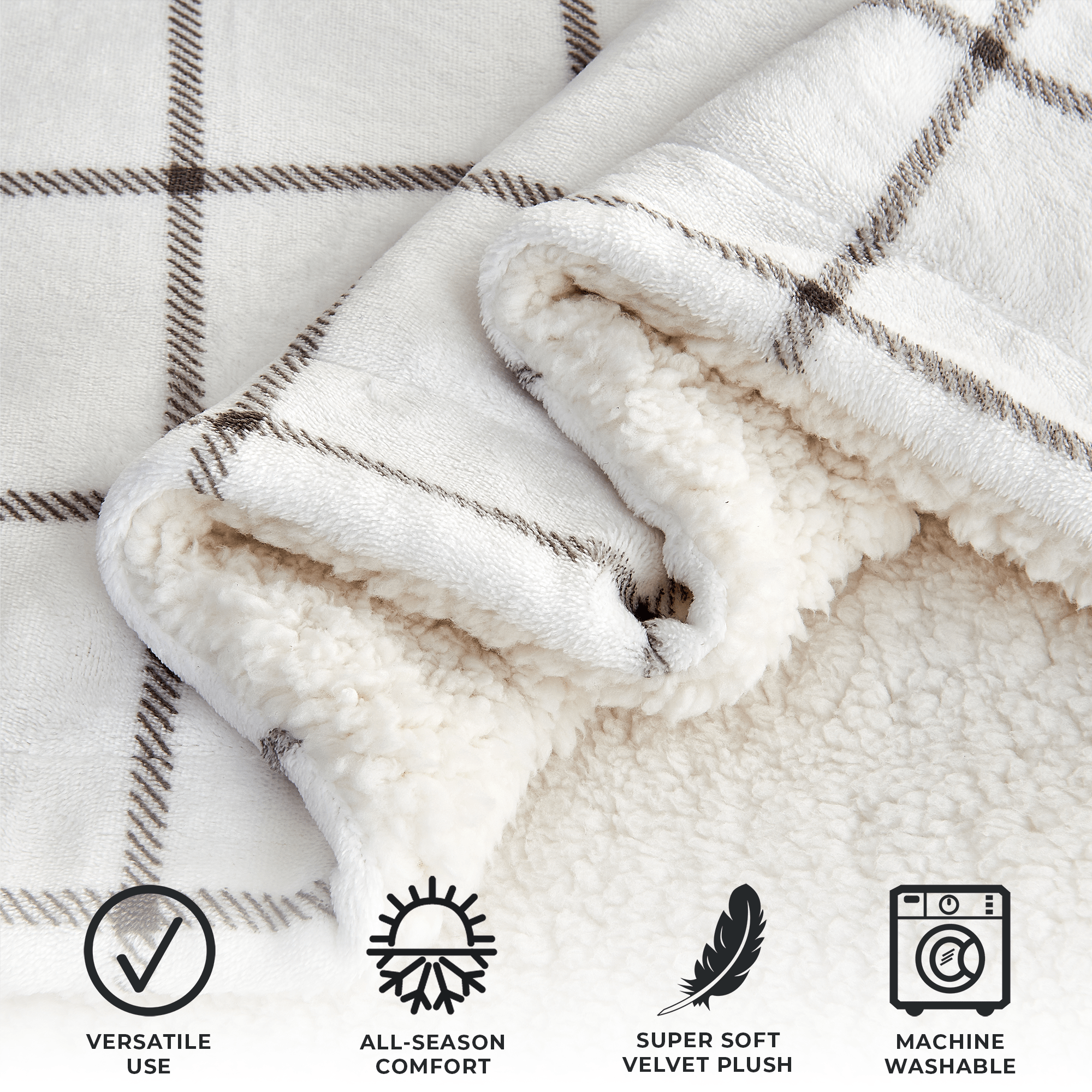 Kinsley Velvet Sherpa Blanket