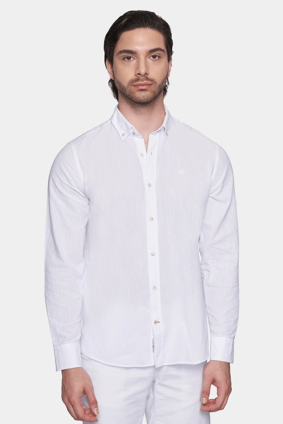 Linen Resort Shirt - Pure White