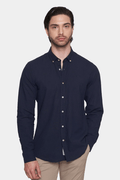 Linen Resort Shirt - Classic Navy