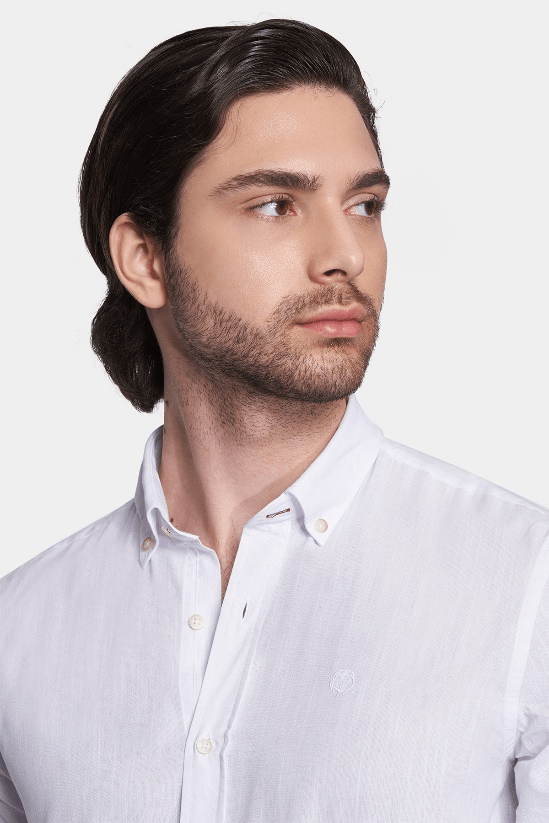 Linen Resort Shirt - Pure White