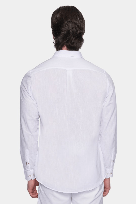 Linen Resort Shirt - Pure White